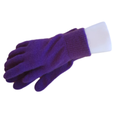Possum Fur & Merino Wool Gloves - Purple