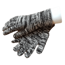Pure Merino Wool Gloves - Black & White