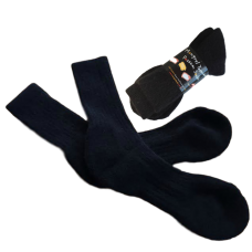 Possum Merino Boot Socks | Black