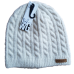 Cream Wool Blend Beanie | Cables | Adult or Child Fit 
