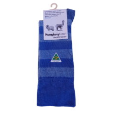 Alpaca Blend Denim Stripe Socks - Humphrey Law