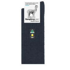 Alpaca Wool Blend Health Socks| Charcoal | Humphrey Law Australia