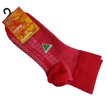 Australian Made Cycling Socks | Red | Humphrey Law