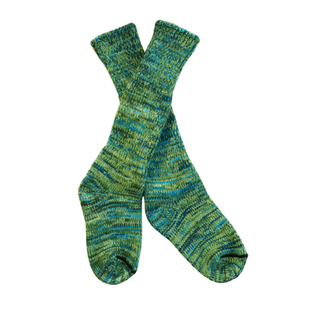 Tasmanian Pure Wool Socks | Lime Green Fleck