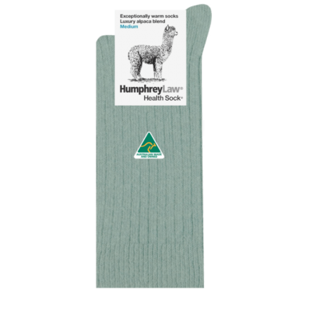 Alpaca Wool Blend Health Socks |  Lichen | Humphrey Law