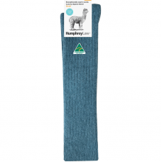 Alpaca Knee High Socks | Teal | Humphrey Law