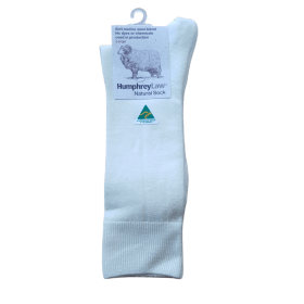 Merino Wool Blend Natural Socks - Plain