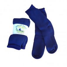 Plain Navy Wool with Nylon Socks |Three Pack | Size 6-11
