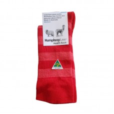 Alpaca Red Stripe Health Socks | Humphrey Law Australia