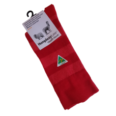 Alpaca Red Stripe Health Socks - Humphrey Law