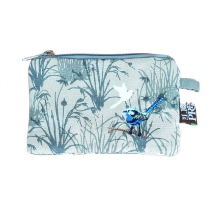 Blue Wren Organic Cotton Purse | Small