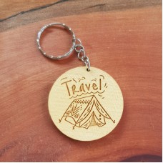 Engraved Keyring Holder - Travel