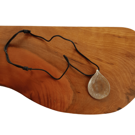 Small Engraved Spoon Pendant